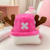 Anime Tony Tony Chopper Plush Hat Kawaii Cute Boy Girl Cosplay Blue Pink Soft Warm Hat Cartoon Chopper Accessories Props