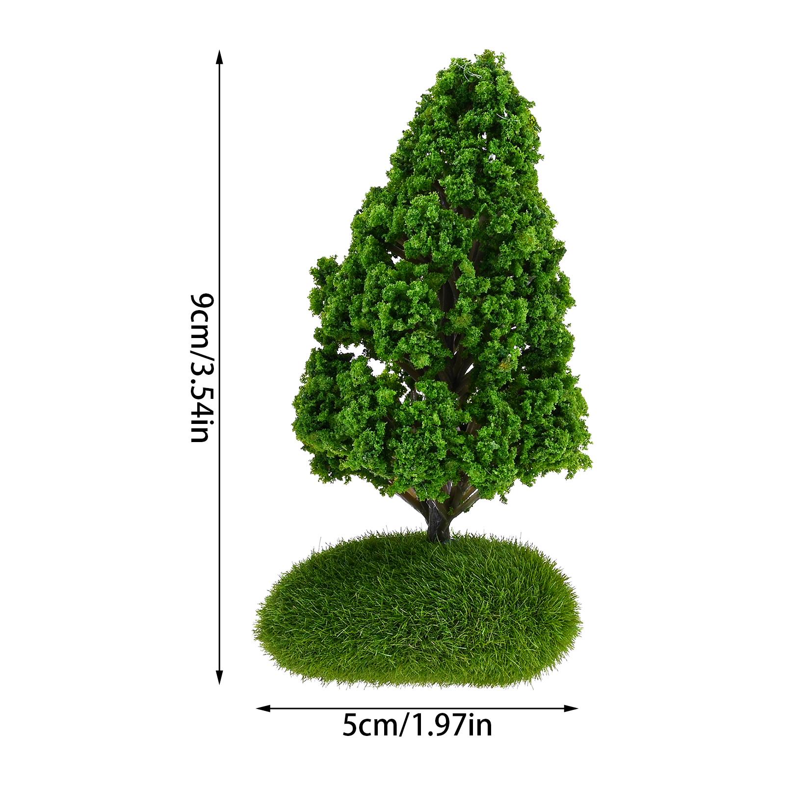 

2pcs Tree Model Simulation Ornament Mini Model Pine Trees Green Decorations Miniature Model Diorama Street Trees Moss Plant