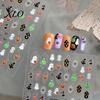 DIY Manicure Stickers Nail Art for Halloween, Pumpkin Ghost Bat Potion Self Self-Adhesive Adhesive Decals, Decoration Supplies Women