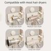 Wall Mounted Suction Cup Hair Dryer Holder Aluminum Zinc Zinc Alloy Hair Blow Dryer Holder  for Household