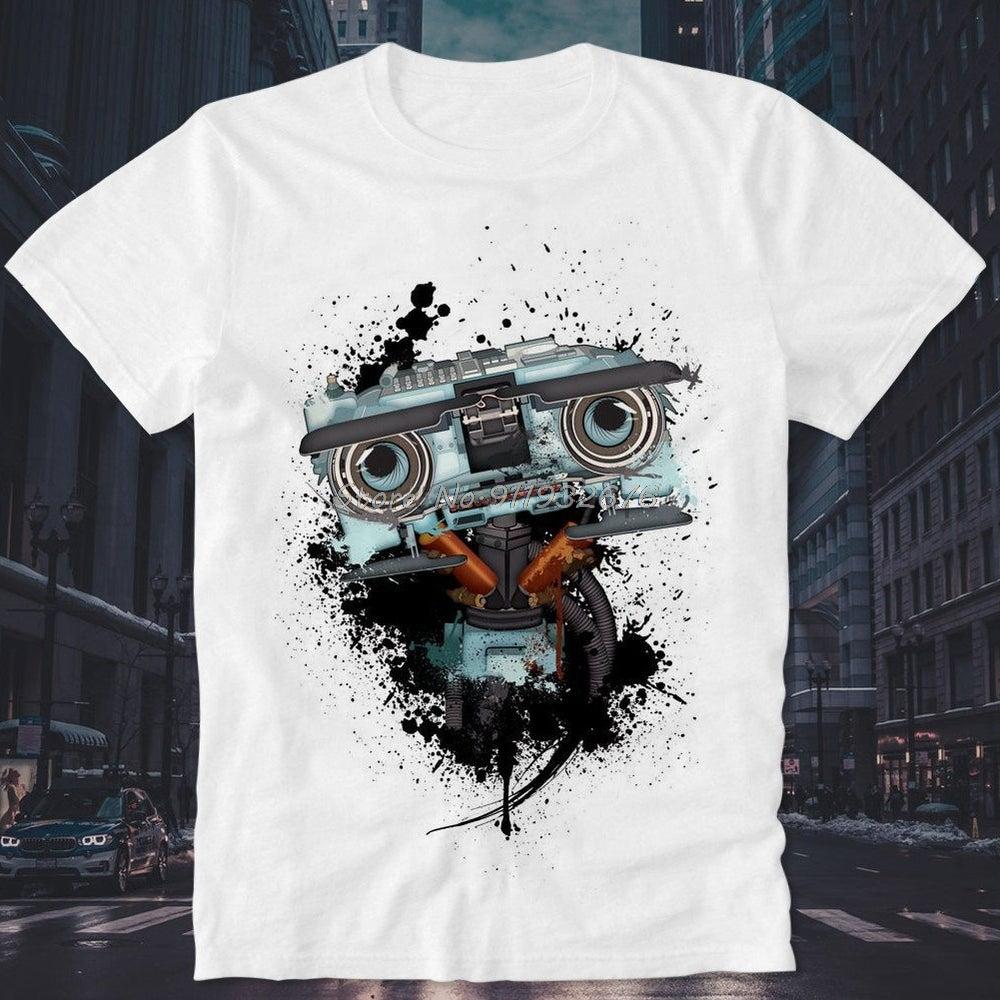 

T Shirt Johnny Number 5 Short Circuit Alive Lebt Gibt Nicht Auf Nummer Robot Roboter Cult Movie Retro Vintage tees 4XL