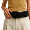 Adjustable Fluffy Waist Belt Versatile Design Vintage Waist Seal Faux Fur Waistband  Rave