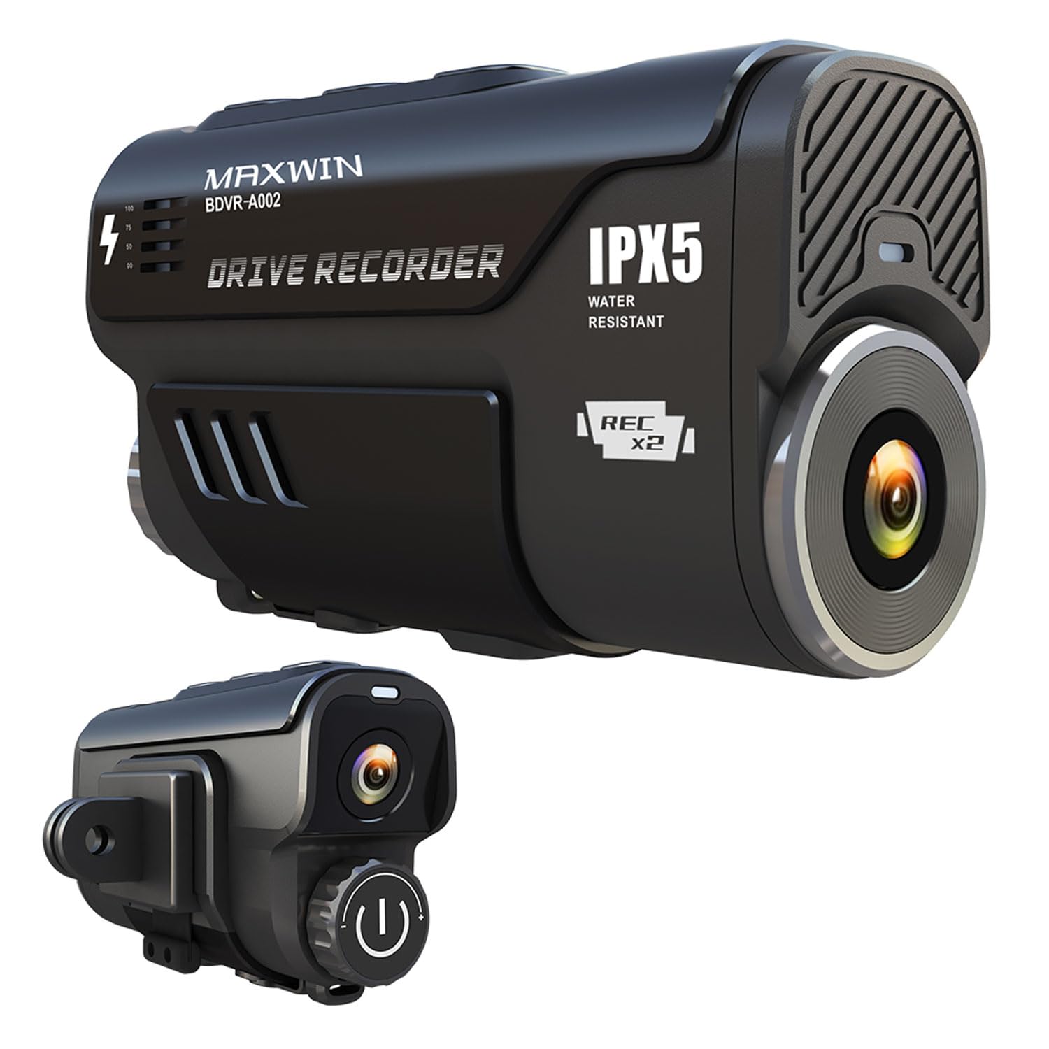 

MAXWIN BDVR-A002 Видеорегистратор, Мотоцикл, 2 камеры, Одновременная запись, Крепление на шлем, Мотоцикл, Велосипед, GPS, Front and rear camera