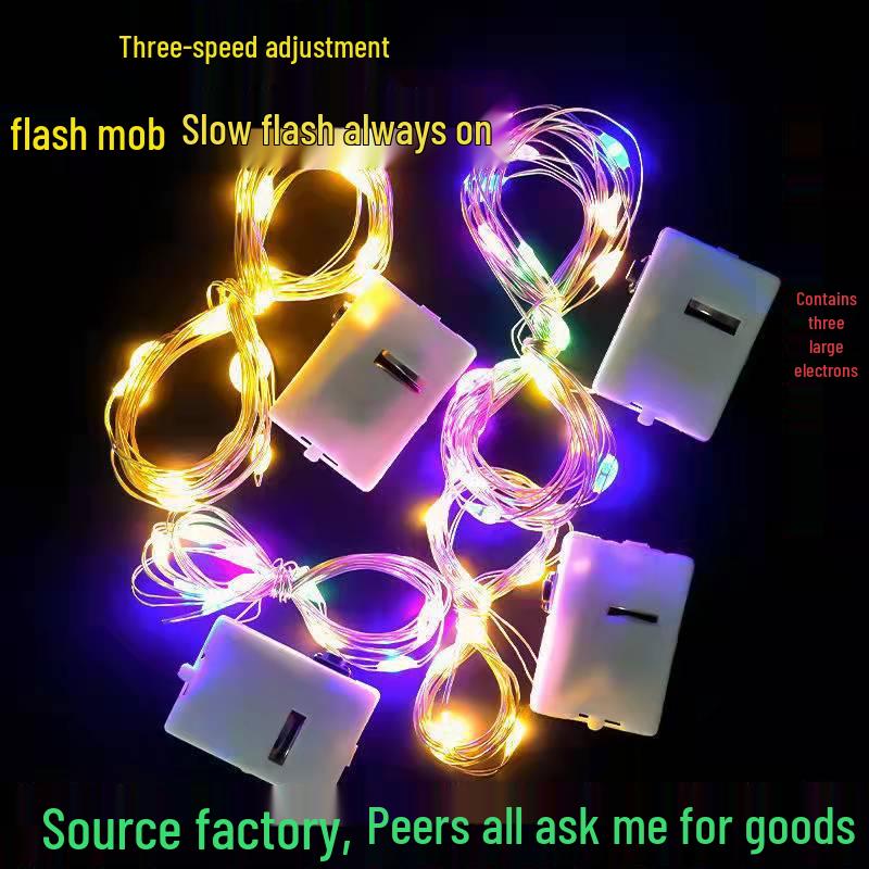 Starry Sky LED String Lights - Decorative Christmas Fairy Lights for a Glowing Atmosphere