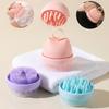 Silicone Shampoo Head Scalp Massage Brush Silicone Body Brush Hair Washing Comb Bath Spa Shower Brush Add Liquid Bathing Brush