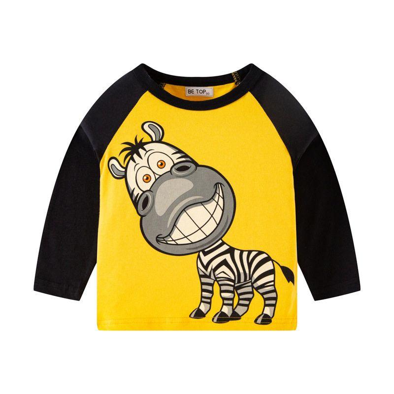 Giraffe Zebra Cotton Base Shirt Children's Clothing