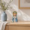 Statua da Giardino in Resina, Statuine di Bambine Carine, Mini Statuetta da Collezione in Preghiera, Decorazione per Camera da Letto Piccole Statue Ornamenti per Casa Ufficio Scrivania