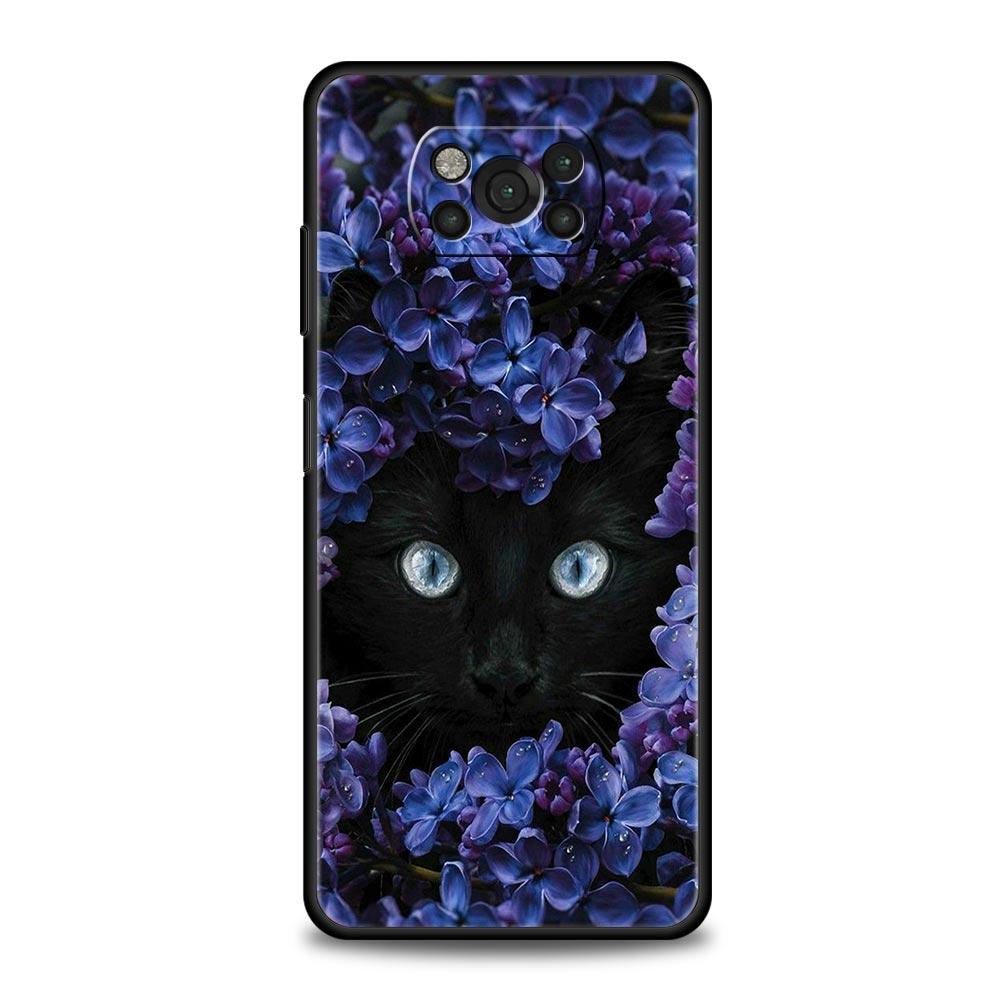 Cute Detection cat Phone Case For For Xiaomi Poco X6 X5 Pro X4 X3 NFC F5 Pro F4 F3 GT M5 M4 Pro 5G M3 C51 C50 C55 Soft Cover