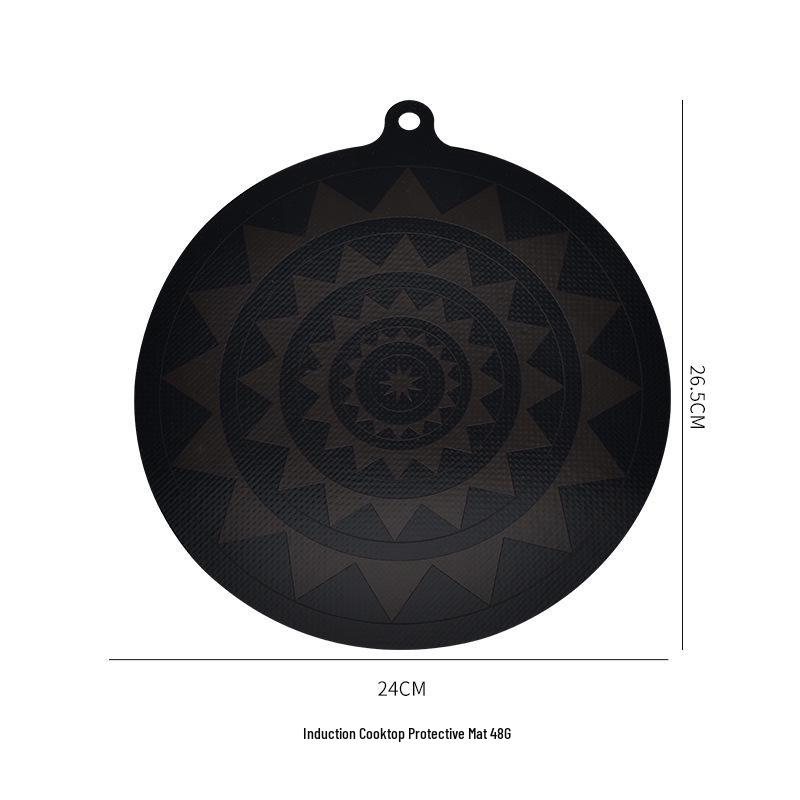 Color-Changing, Oil-Proof, Non-Slip, Heat-Resistant Induction Cooker Protective Mat