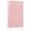 Pink Wardrobe 90 x 50 x 180 cm Steel