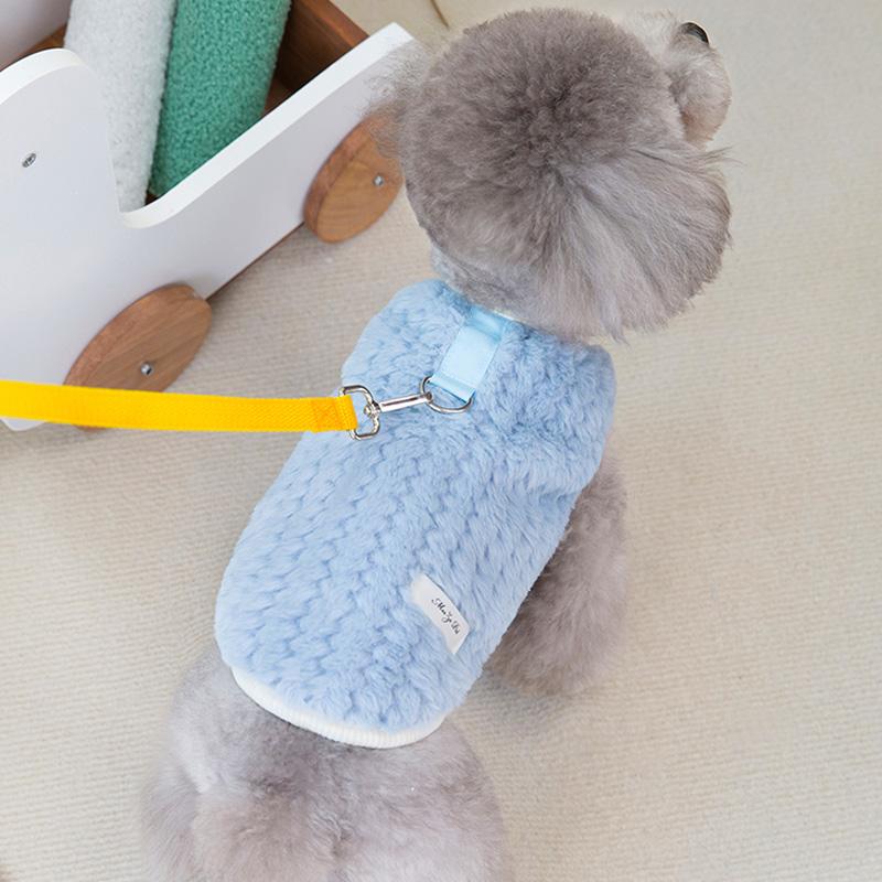 Soft Plush Dog Clothes Winter Warm Pet Clothes for Small Medium Dogs Chihuahua Yorkie Costume Cute Puppy Vest Dog Accessories
