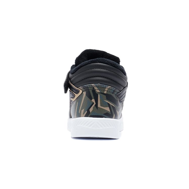 Li Ning Youth Shaohua Soft Comfortable Mid-Top Kids Skate Shoes Kids Skate Shoes Black YKNR140-21