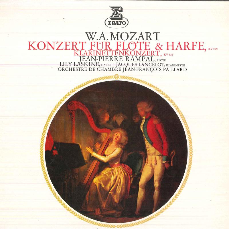 

LP Record JEAN PIERRE RAMPAL, LILY LASKINE, J - Mozart Konzert Fur Flote, Harfe Und ZL30522 ERATO 1977 Germany Classical Used