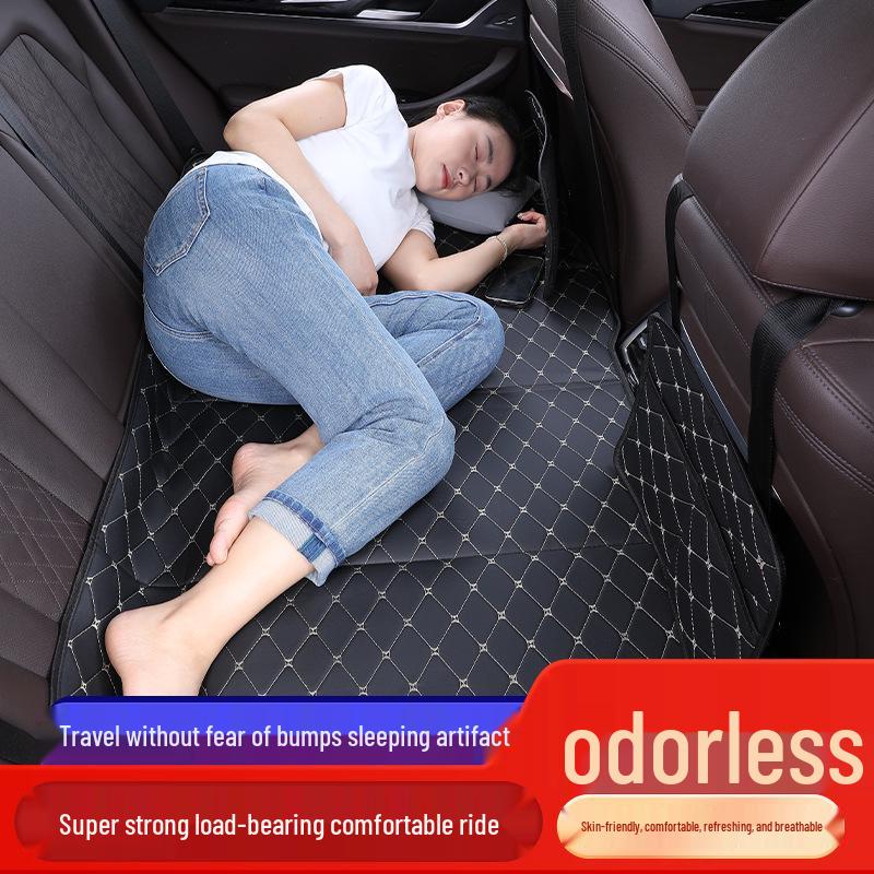Foldable Car Rear Seat Sleeping Mattress - Inflatable-Free
