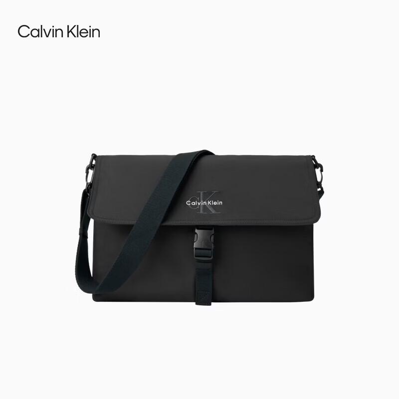 

Calvin Klein Jeans Men s Embroidered Letter Flap Crossbody Bag One Size
