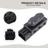 Car Seat Adjustment Driver Side Switch Vehicle Seat Control Power Seat Control 8 Pins Terminal Black Plastic Material