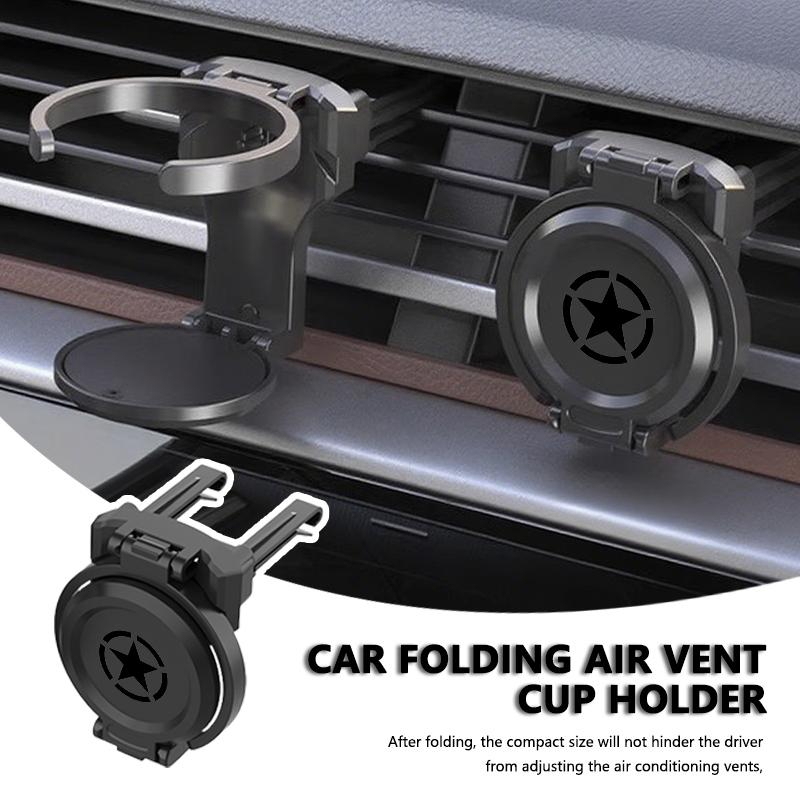 Car Air Outlet Folding Drink Coffee Cup Storage Holder Accessories For Jeep JKU TJ YJ CJ Wrangler Rubicon Grand Cherokee AMZ1