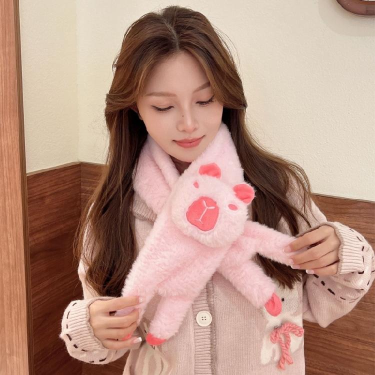Winter Shawl Warm Scarf Thick Neck Warmer Stylish Adult Cartoon Scarf Neckwear
