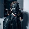 Unique Halloween Costume Mask Geometric Mask, Polygonal Cool Party with Mesh Eyes, Face Black White Cosplay for Masquerade, Accessory Stylish Angular