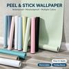10M Macaron Pure Color Gros PVC DIY Living Room Film Auto-adeziv Hârtie de perete Impermeabil Autocolant Decorativ