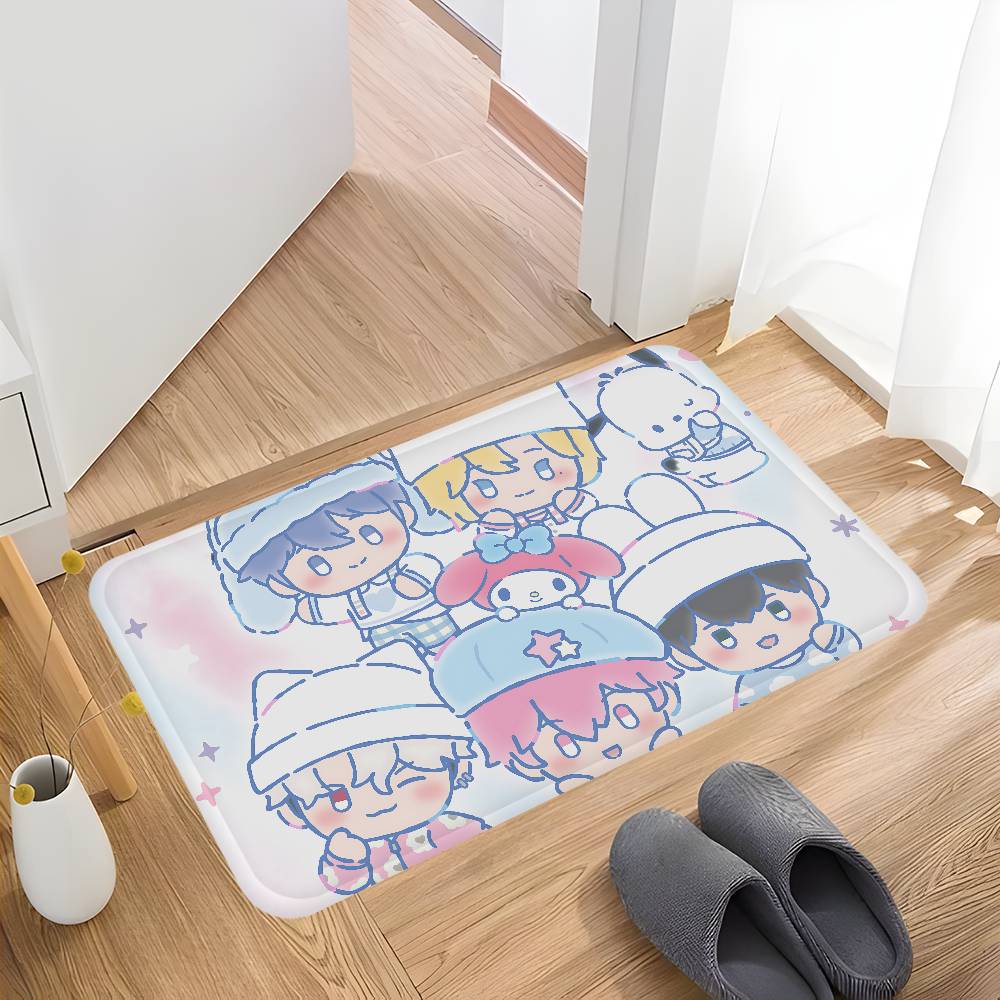 Kpop P-PLAVE Floor Mat Non-Slip Laundry Room Mat Laundry Decor Balcony Child Living Room Bedside Mats