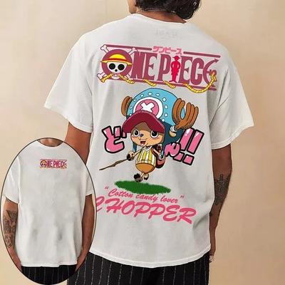 2026 Fashion New One Piece Japanese Anime Mens 3D Printed Tshirt Tony Chopper Harajuku Mens and Womens Short Sleeves