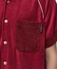 ADSB ANDERSSON BELL Lagos Terry Open Collar Shirt Atb1552M(Wine)