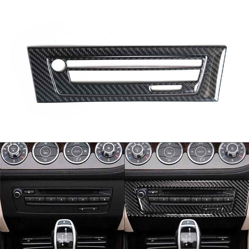 Carbon Fiber Car Interior Center Console Gear Shift Panel Frame Trim Sticker For BMW Z4 E89 2009-2016 Auto Styling Accessories