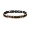 Vinterly Black Blue Bracelets Men Stainless Steel 12mm Wrist Band Magnetic Health Energy Magnet Benefits Jewelry Male Germanium
