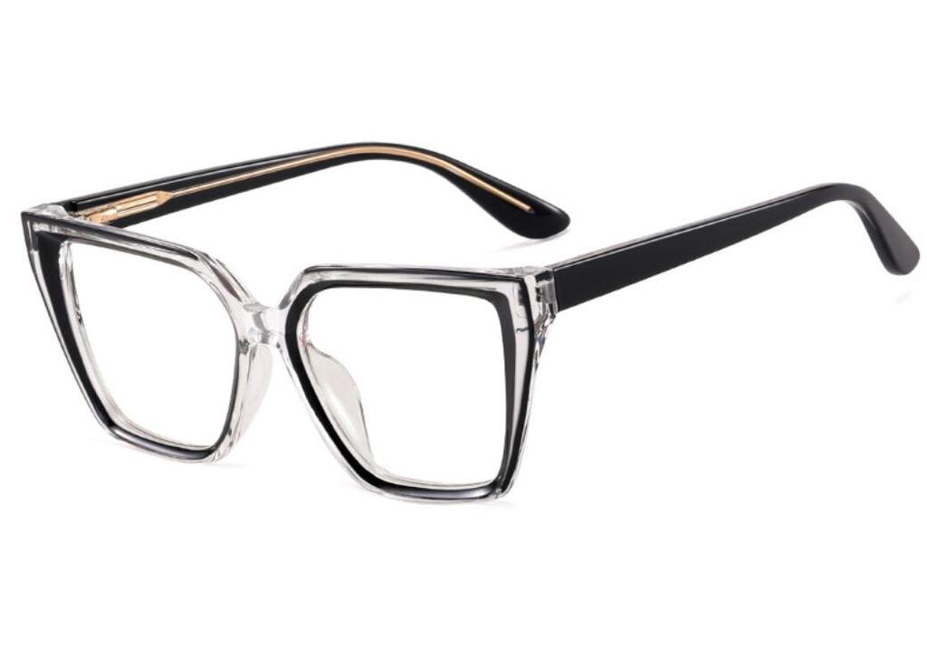 Fashion Square Reading Glasses Women Men Trendy Colorful Big Frame Blue Light Blocking Computer Eyeglasses +2 +5