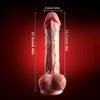 8.5 Soft Realistic Silicone Dildo with Skin-Like Feeling, Realistic Texture, and Strong Suction for Enhanced Sensation and Stability for Women