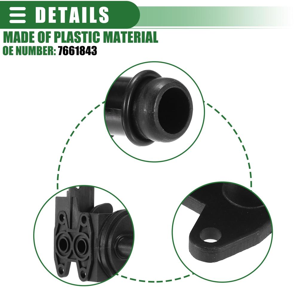 ACROPIX Car Coolant Control Heater Valve for Peugeot J5 1990-1994, Plastic, Black, Product Number 7661843