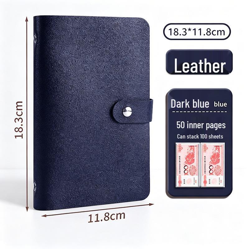 Family Financial Management Cash Savings Book & Storage Bag