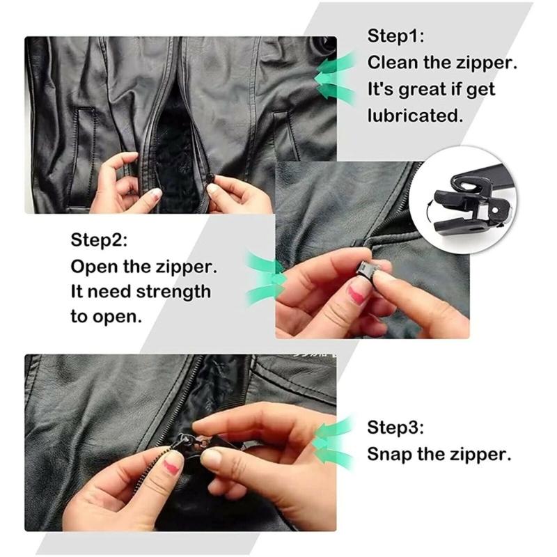 Pack Of 12 Zip Repair Kits Zipper Slider Set For Backpack Clothing Zipper Fix Zipper Replacement for Various Accessories