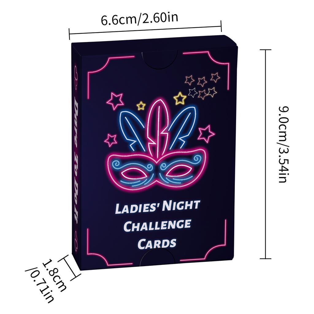 50 Girls Night Creative Interactive Board Game Cards Party Casual Entertainment Game Cards