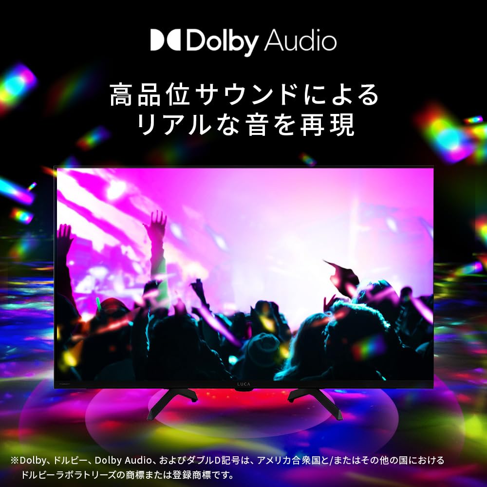 Iris Ohyama LT-32WGX-F1 32-inch Google LCD TV with Dual Tuner, Compatible with Internet Video Services, Black