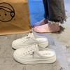Baotou half slippers women's shoes summer sandals new height increase outer wear thick sole half tray white shoes spring