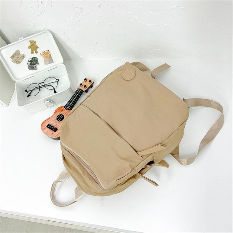 Schoolbag Large Capacity Backpack Bag Female Casual Versatile Female College Student School Bag Portable Going Out Backpack Nylon Bag