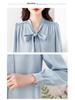 2024 Spring French Ribbon Bow Women’s Long-Sleeve Niche Tops