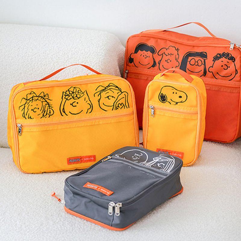 QRANG Peanuts X Qrang Snoopy Travel Compression Pouch Qcom Carrier Organizer Bag