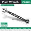 Durable Ratchet Wrench 8-32mm Plum Blossoms Open Combination Wrench Two-Way Double Fast Ratchet Wrench Auto Repair Tools