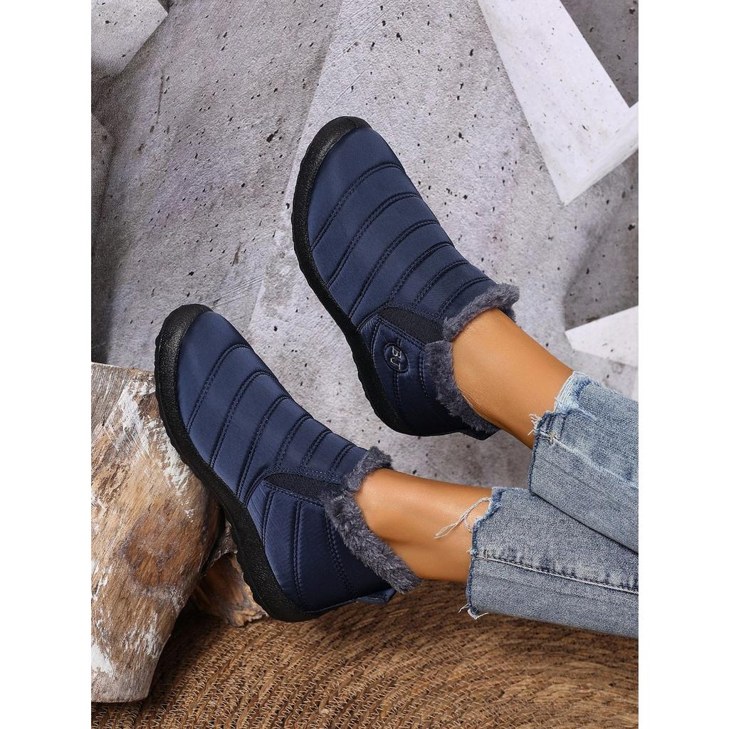 Women's Shoes with Winter Velvet and Thick Snow Anti Slip, Wearing Women's Boots for Warmth and Snow Boots