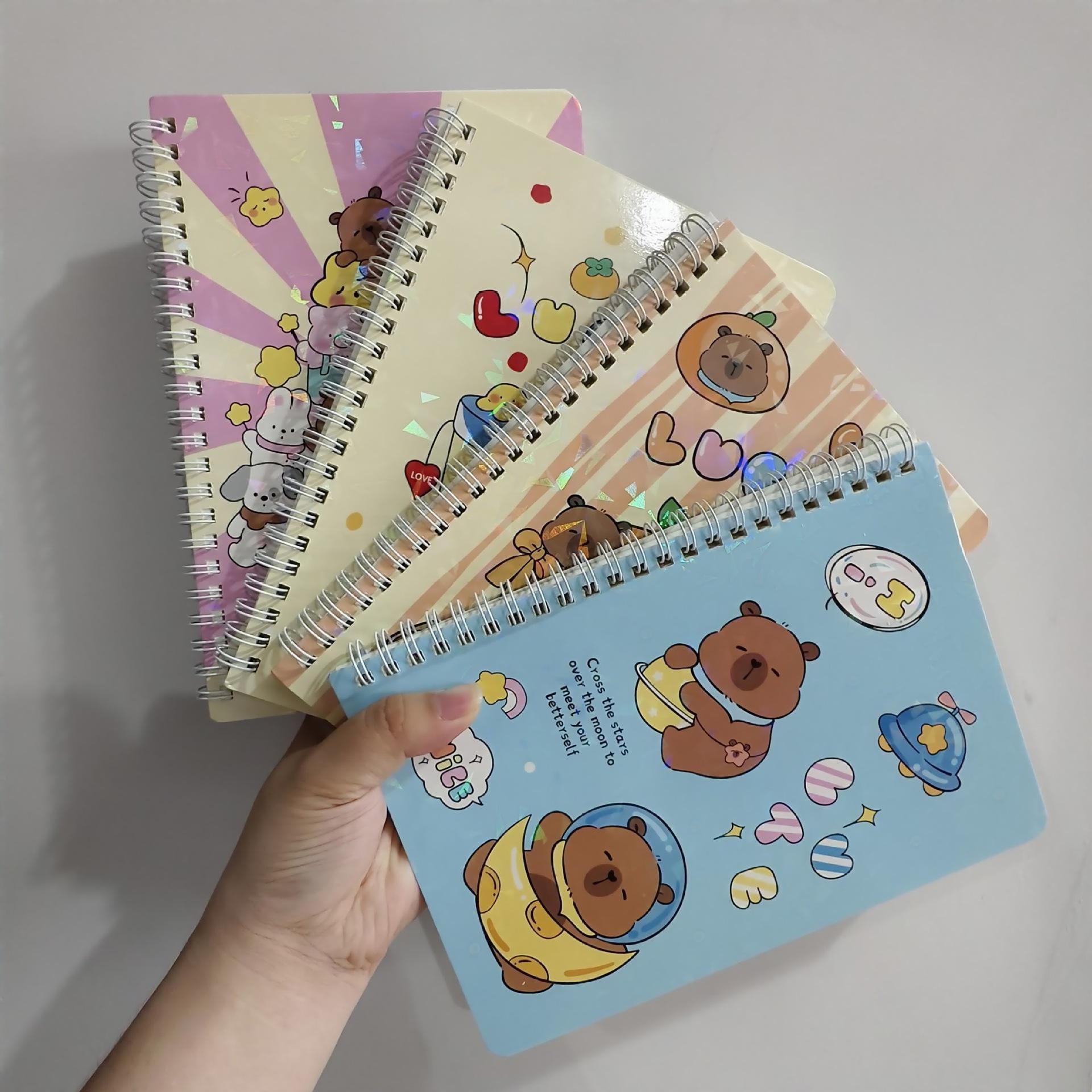 Demon Hunter A5 Spiral Notebook: Cute Cartoon Student Memo Diary for Study