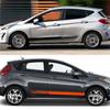 Car Sticker Door Side Skirt Stripes Decal for Ford Fiesta  MK8  MK7 MK6 Mk5  ST Sport Styling Vinyl Decor Tuning Auto Accessor