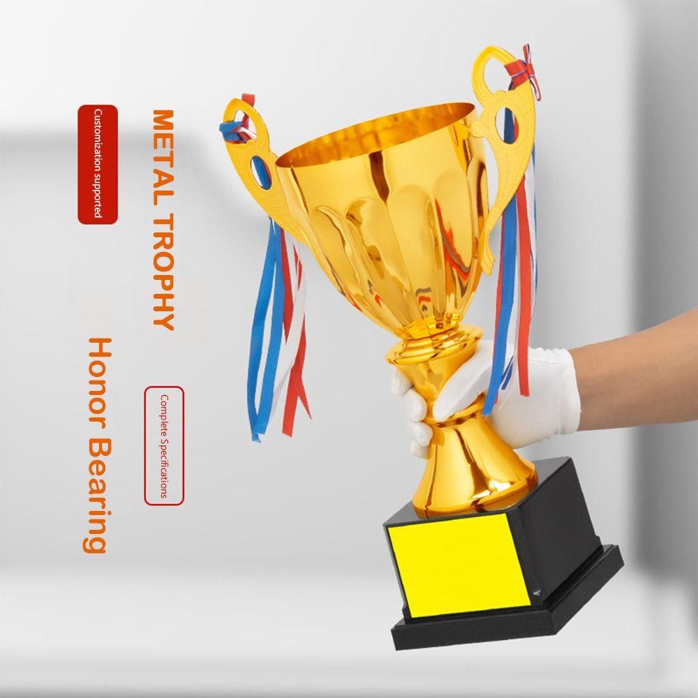 Gold Color Prize Cup Metal Model Award Trophy Champion Competition Competition Trophy  Soccer Games