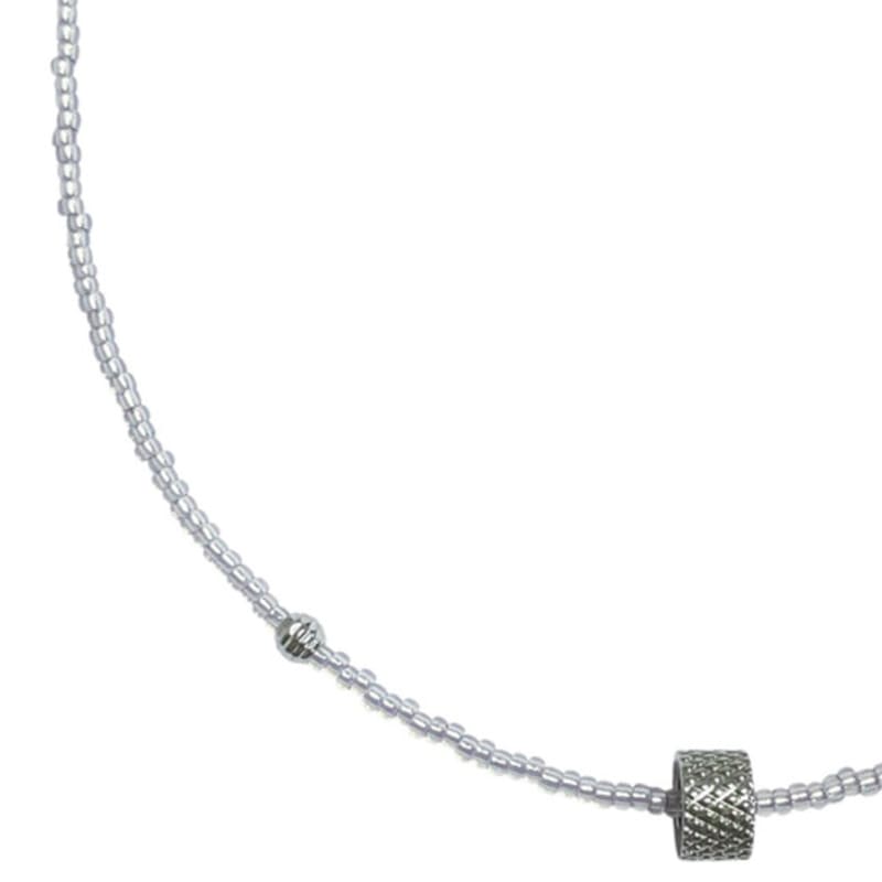 standingfish wander wheel necklace(silver)