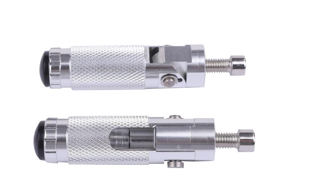 CNC Folding Step Bar, Left and Right Set, 0.3 Inches (8 Mm), M8 Aluminum,