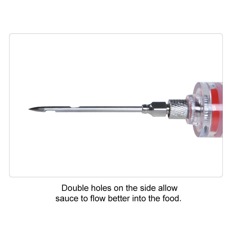 Flavor Needle BBQ Meat Injector Spice Marinade Syringe Stainless Steel Pork Steak Meat Sauces Syringes Kitchen Tools TMZ