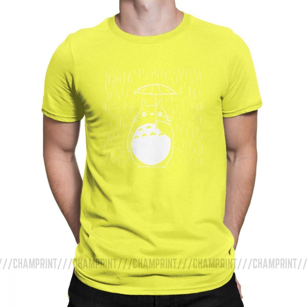 Rainy Day Men S T Shirt Japan Anime My Neighbour Totoro Funny Tees Short Sleeve Round