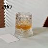 Verre à Whisky Rotatif Cadeau pour Papa, Tournant avec Lumière LED, 260ml Gravé Cadeau pour Amateur de Vin Papa Tumbler, Cadeau Fête des Pères, Compatible avec Glaçons
